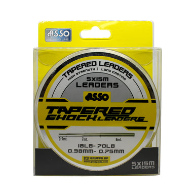 Tapered Shock Leader Clear 18-70lb 5 x 15m