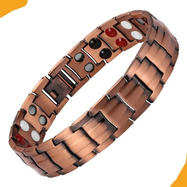 Copper Double Row Bio Elements Energy Germanium Bracelet