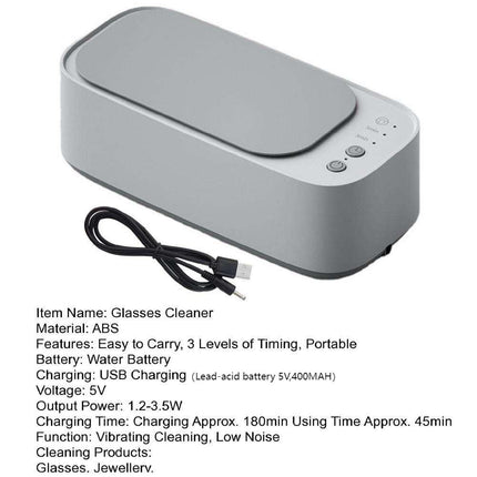 Rechargeable Ultrasonic Cleaner for Jewelry and Coins
