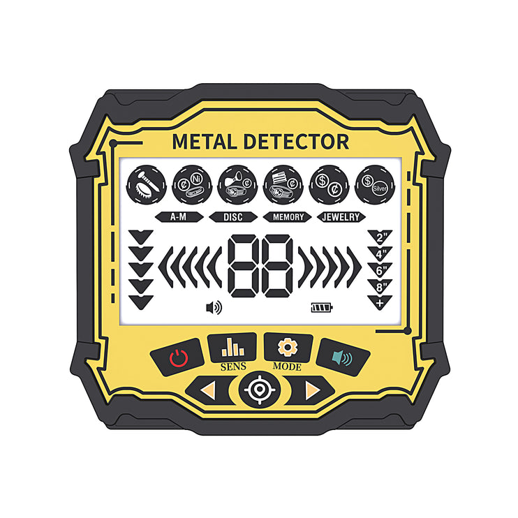 KTX855 High-Powered Metal Detector | Waterproof Coil, Headphones & Shovel