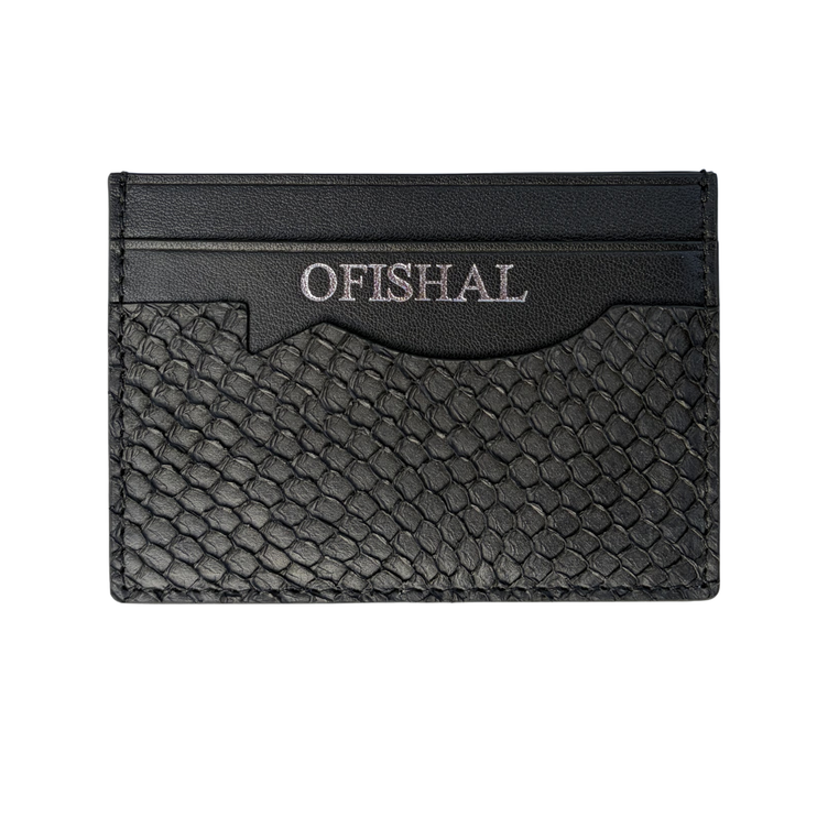 Fish Leather Card Holder Wallet
