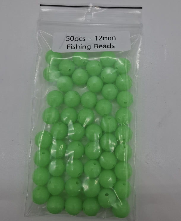Meanfish Round Lumo Fishing Beads 12mm – Bulk Pack of 50