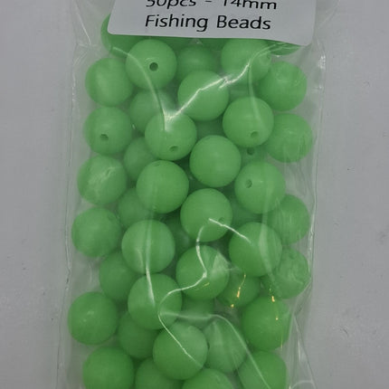 Meanfish Round Lumo Fishing Beads 14mm – Bulk Pack of 50