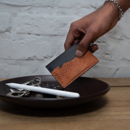 Fish Leather Card Holder Wallet