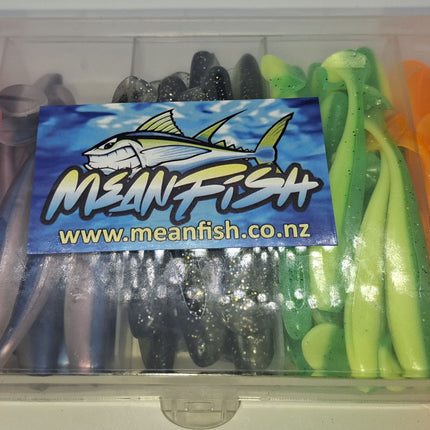 Meanfish 7cm Soft Bait – Value Pack of 100 + FREE Tackle Box