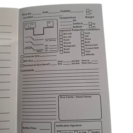 Handy Diver's Logbook – Record Your Dives with Ease