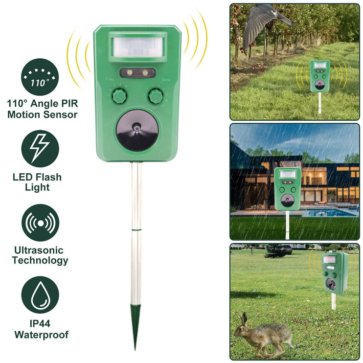 Solar Bird Repeller – Motion Activated Ultrasonic Bird Deterrent