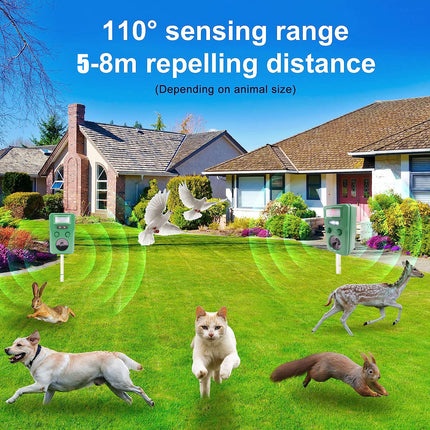 Cat and Bird Repeller Ultrasonic Outdoor / Solar Powered