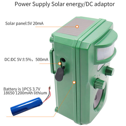 Solar Bird Repeller – Motion Activated Ultrasonic Bird Deterrent