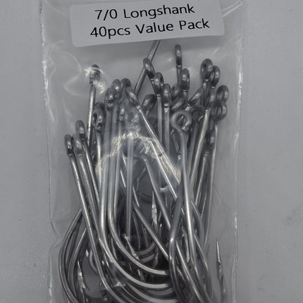 Meanfish Longshank Hooks 7/0 Value pack of 40