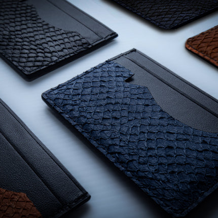 Fish Leather Card Holder Wallet