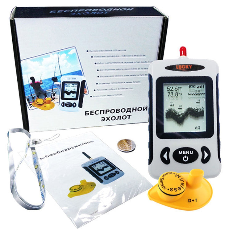 Wireless Fish Finder – Portable Sonar with 120m Range & 45m Depth
