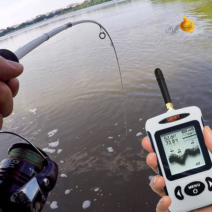 Wireless Fish Finder – Portable Sonar with 120m Range & 45m Depth