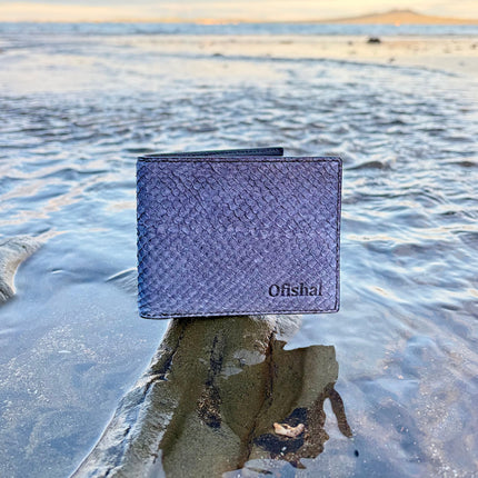 Fish Leather Bifold Wallet
