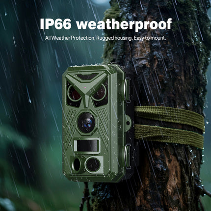 2K 2MP Hunting Trail Camera – Infrared Night Vision, 120° PIR, 25m Range, 2.4” IPS Screen
