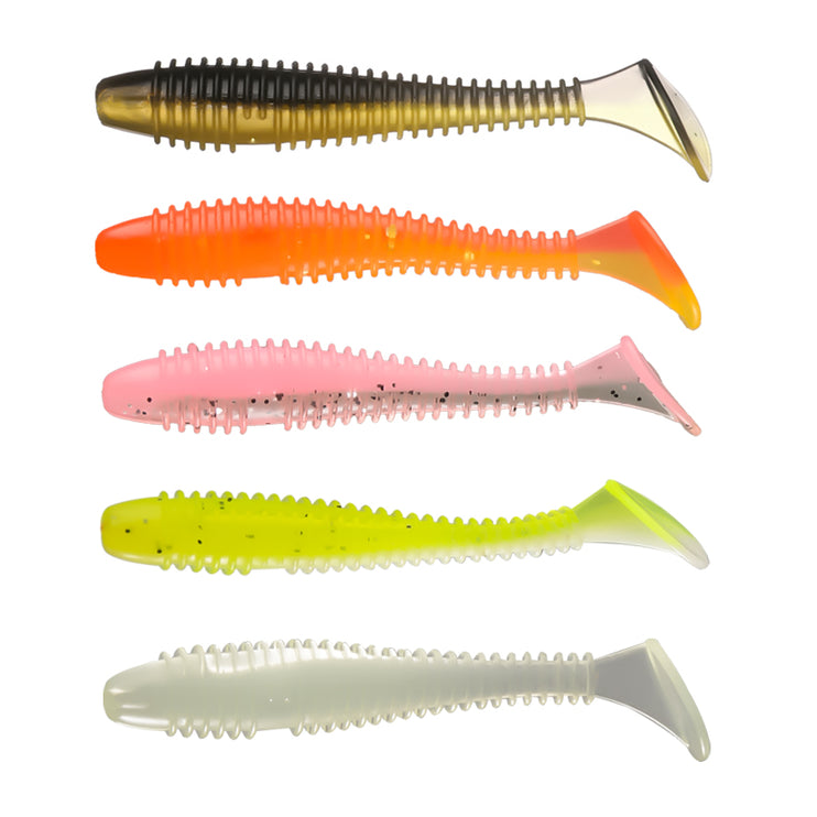 Meanfish 36pcs Fishing Bait Accessories Set – Soft Lure Kit with 1.75g Jig Heads