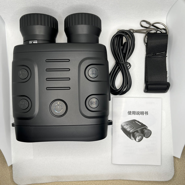 2.5K Digital Night Vision Binoculars 10X Zoom with Infrared Hunting Camera & 2.4" Screen