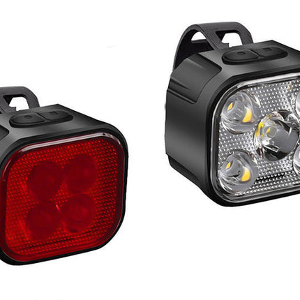 New Model :Rechargeable Bike Light Set - Front and Rear