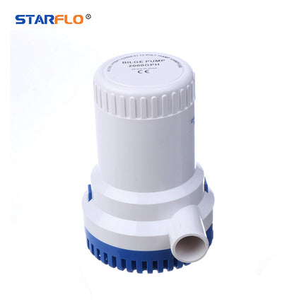 2000GPH 12V/24V Electric Bilge Pump – High Power Portable Marine Boat Submersible Water Pump