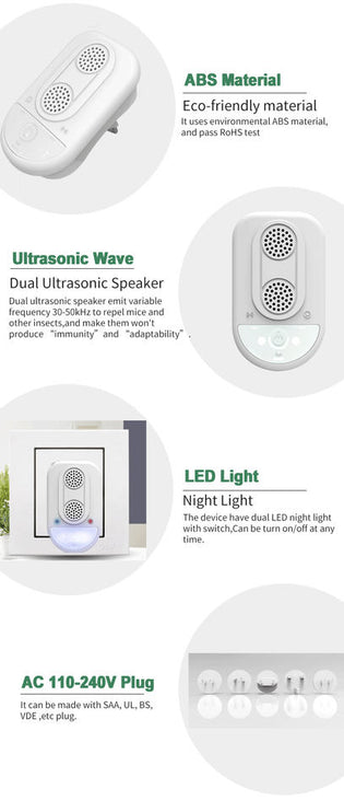 Eco-Friendly Ultrasonic Pest Repeller – Protect Your Home from Rodents & Bugs