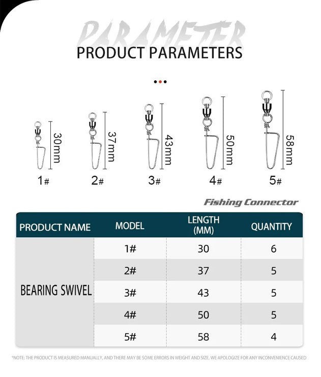 High Strength Snaps Swivel 25pcs