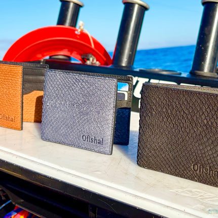 Fish Leather Bifold Wallet