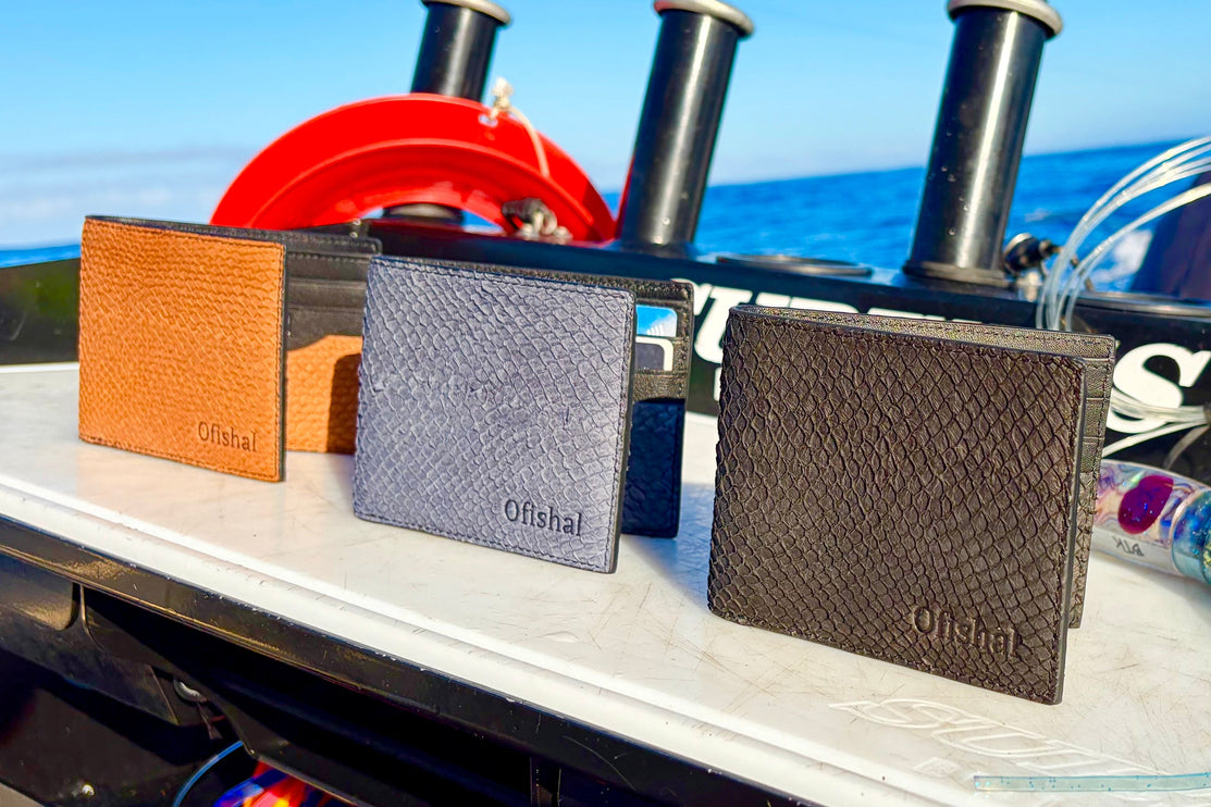 Fish Leather Bifold Wallet