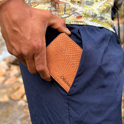 Fish Leather Bifold Wallet