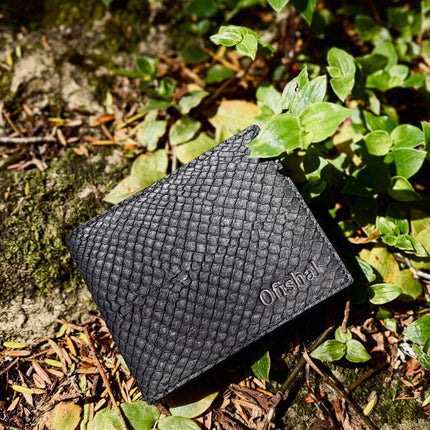 Fish Leather Bifold Wallet