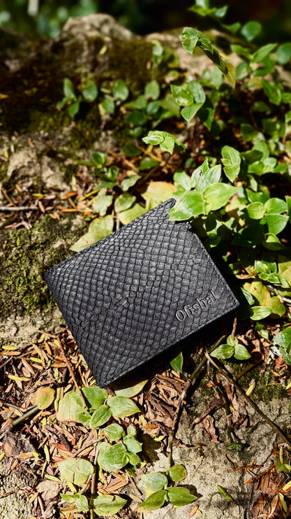 Fish Leather Bifold Wallet