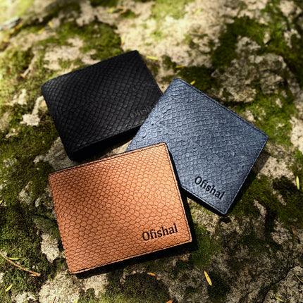 Fish Leather Bifold Wallet