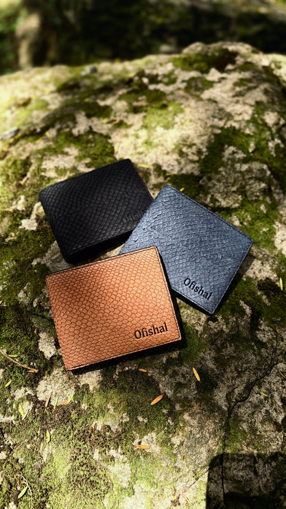 Fish Leather Bifold Wallet