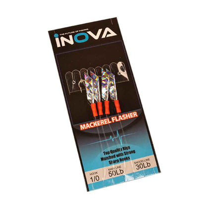 INOVA Bait Flasher Rig – Mackerel Flasher 1/0 Hook | Live Bait Rig NZ