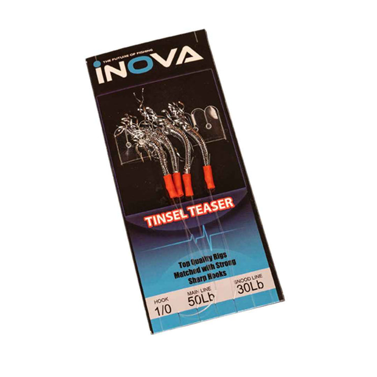 INOVA Bait Flasher Rig – Tinsel Teaser 1/0 Hook | Live Bait Rig NZ