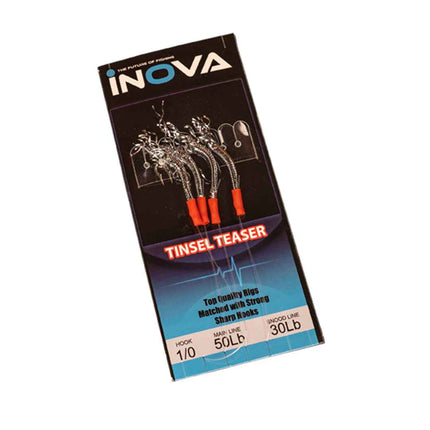INOVA Bait Flasher Rig – Tinsel Teaser 1/0 Hook | Live Bait Rig NZ