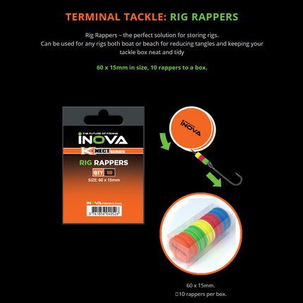 INOVA Rig Rappers Foam Rig Winder Trace Storage Solution