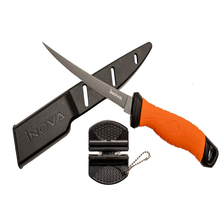 Inova Bait Fillet Knife and Sheath with 6" or 150mm Blade