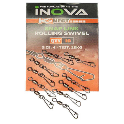 INOVA Snap Link Rolling Swivels – Quick & Secure Terminal Tackle