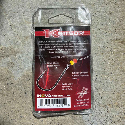 Inova Kamisori Tamerz Wide Gape Fishing Hook – Premium Japanese Steel, Razor Sharp, Extra Strong