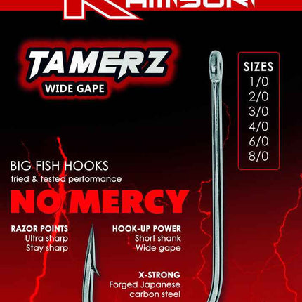 Inova Kamisori Tamerz Wide Gape Fishing Hook – Premium Japanese Steel, Razor Sharp, Extra Strong