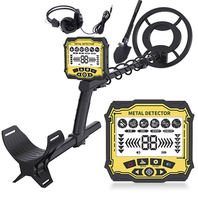 KTX855 High-Powered Metal Detector | Waterproof Coil, Headphones & Shovel