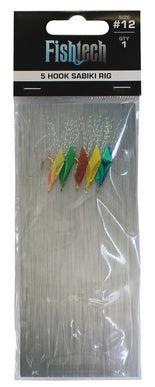 Fishtech 5 Hook Rig - Size 12 (1 per pack)