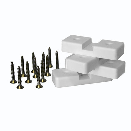 6 Rod Holder Rack - White