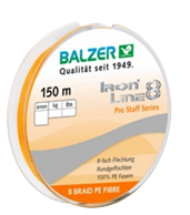 IRON LINE ORANGE 150m Braid 8 braid PE Fibre