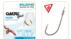 x10 Trout / Salmon Worm Trace - #8 Hook with 0.25mm x 70cm leader