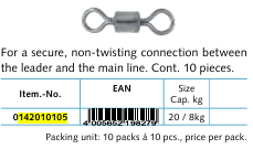 8kg Micro Swivel pack of 10
