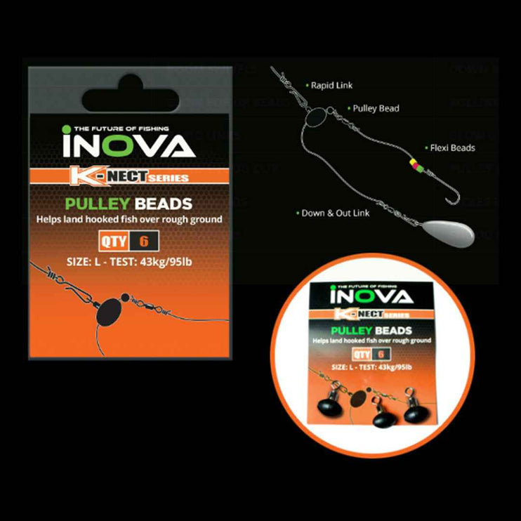 INOVA Pulley Beads for Pulley or Slider Rigs