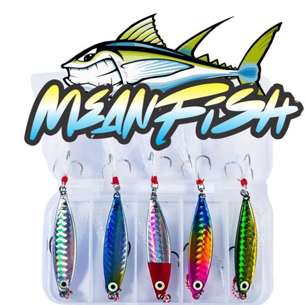 5 x 20 gram Lures with Tackle Box for Trout Salmon Kahawai
