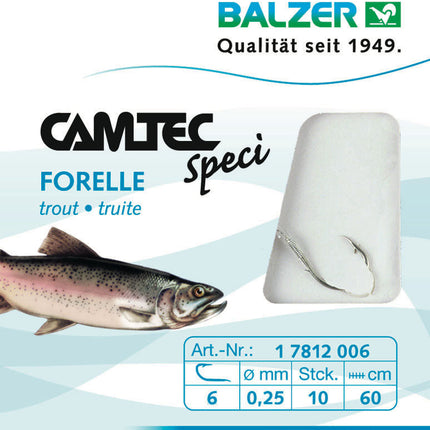 Camtec Speci Trout Hook Silver #6