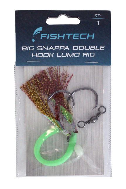 Fishtech Big Snappa Double Hook Lumo Rig